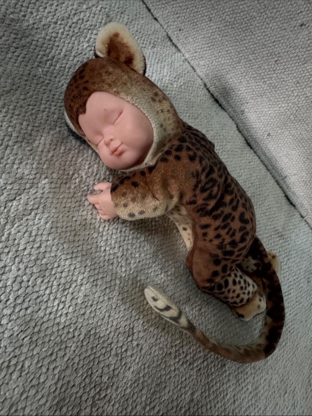 Anne Geddes leopard vintage beanie baby decorative doll